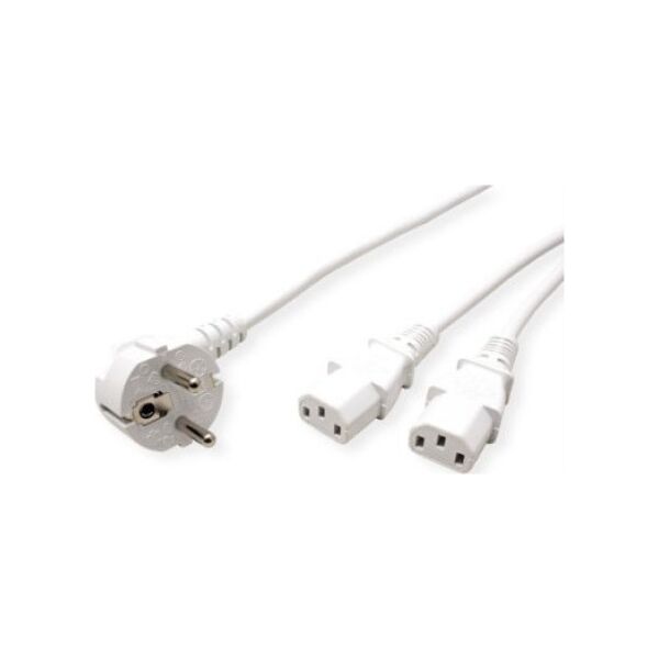 Kabel zasilający Roline Kabel zasilający ROLINE Y, biały, 2 m