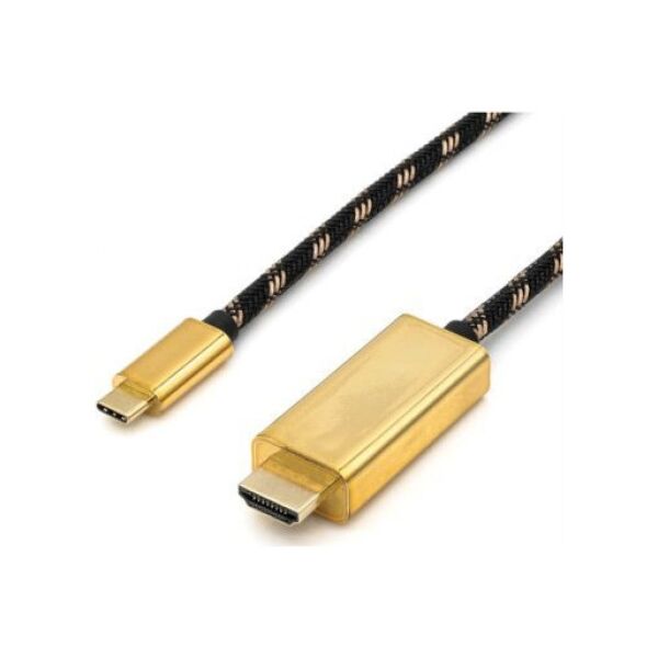 Roline Kabel adaptera ROLINE GOLD USB typu C - HDMI, M/M, 2 m