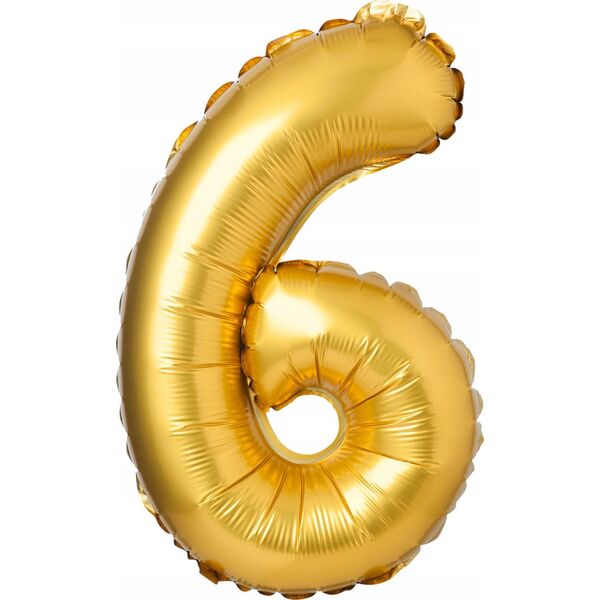 Teka Balon foliowy matowy 6 złoty