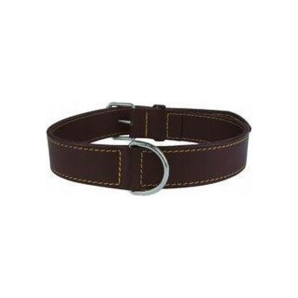 Zolux LEATHER LINED COLLAR 70MM BRN
