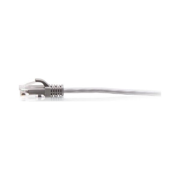 C2G C2G 1ft (0.3m) Cat6a Snagless Unshielded (UTP) Slim Ethernet Network Patch Cable - Gray - Patch-Kabel - RJ-45 (M) zu RJ-45 (M) - 30 cm - 4.8 mm - UTP - CAT 6a - geformt, ohne Haken - Grau