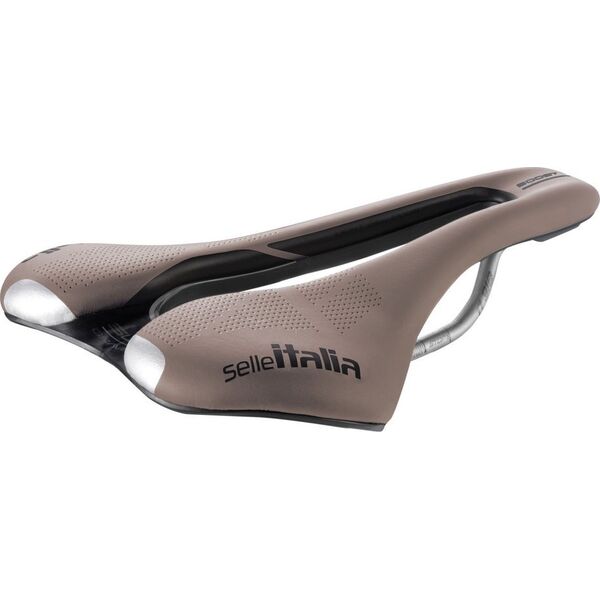 Selle Italia Siodło SELLE ITALIA SLR BOOST GRAVEL TI316, Superflow S (id match - S3), TI 316 Rail, Fibra-Tek, Light Gel, 204g, Brązowe (NEW)