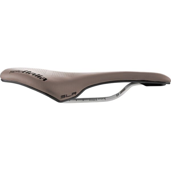Selle Italia Siodło SELLE ITALIA SLR BOOST GRAVEL TI316, Superflow S (id match - S3), TI 316 Rail, Fibra-Tek, Light Gel, 204g, Brązowe (NEW)