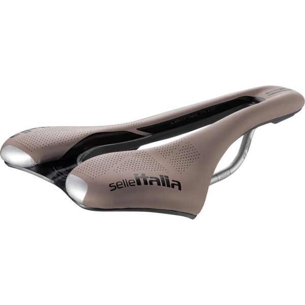 Selle Italia Siodło SELLE ITALIA FLITE BOOST GRAVEL TI316, Superflow S (id match - S3), TI 316 Rail, Fibra-Tek, Light Gel, 228g, Brązowe (NEW)