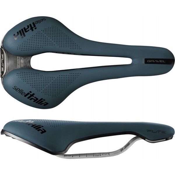 Selle Italia Siodło SELLE ITALIA FLITE BOOST GRAVEL TI316, Superflow S (id match - S3), TI 316 Rail, Fibra-Tek, Light Gel, 228g, Niebieskie (NEW)