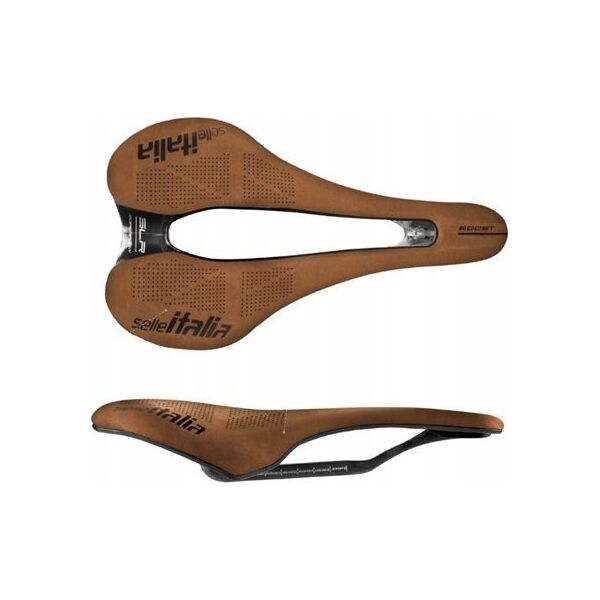 Selle Italia Siodło SELLE ITALIA SLR BOOST KIT CARBONIO, Superflow S (id match S3), Carbon Rail+10mm, Nubuk Line Limited Edition (NEW)