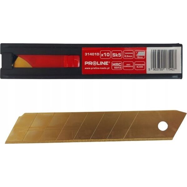 Pro-Line OSTRZE WYMIENNE 18*0,5MM SK5 SZT.10 TYTANOWE DISPLAY PROLINE