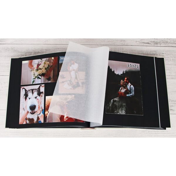 Sourcing Album WALTHER FA-308-W Fun cream white 30x30/100pages, black pages | corners/splits | bookbound
