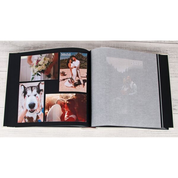 Sourcing Album WALTHER FA-308-W Fun cream white 30x30/100pages, black pages | corners/splits | bookbound