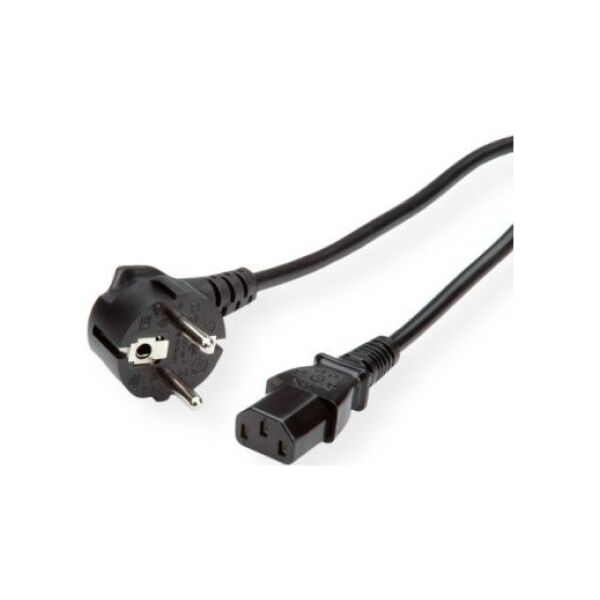 Kabel zasilający Roline Kabel zasilający ROLINE GREEN, prosty IEC-żeński, czarny, 0,8 m