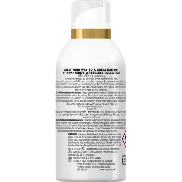 PANTENE Pantene Pro-V, Mist-Behaving, Omega 9, Hair Dry Conditioner, For Fine Hair, 50 ml Unisex