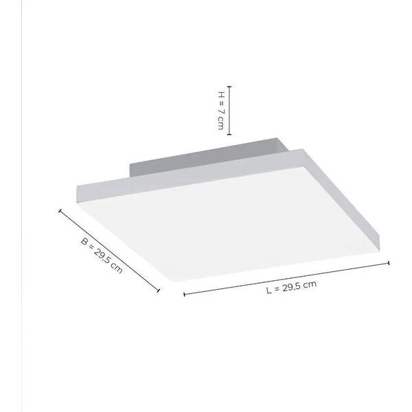 Lampa sufitowa Leuchten Direkt Leuchten Direkt Canvas Turnable 2700-5000K - Loftlampe - White - 29,5 x 29,5 cm