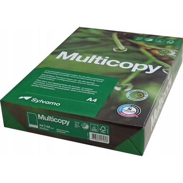 Multicopy Multifunktionspapir MultiCopy Original, A4, 160 g, pakke a 250 ark