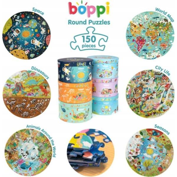 Teka Puzzle okr±głe 150 Życie w mie¶cie