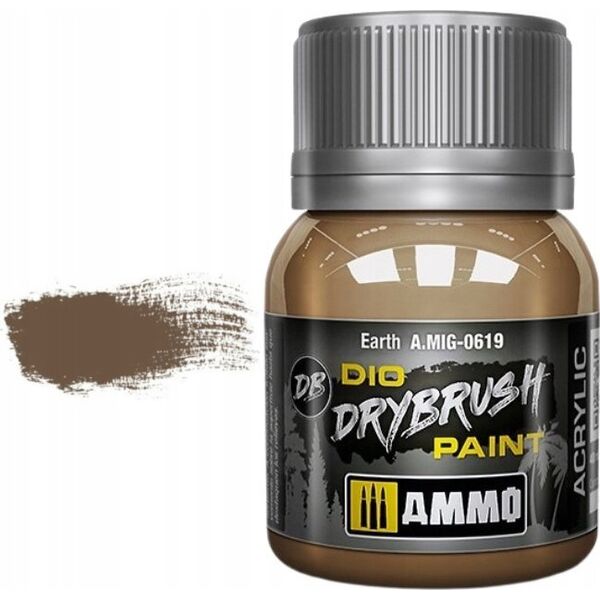 Vallejo Ammo: DIO Drybrush - Earth