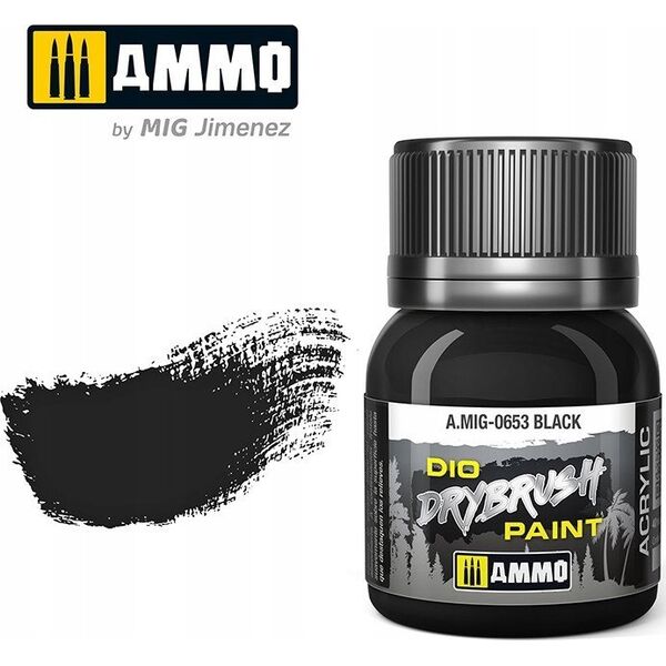 Vallejo Ammo: DIO Drybrush - Black Brown