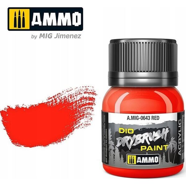 Vallejo Ammo: DIO Drybrush - Red 