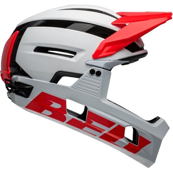 Bell Kask full face BELL SUPER AIR R Rozmiar kasku: S(55-56 cm), Wybierz kolor: Matte Gloss White Infrared