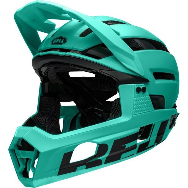 Bell Kask full face BELL SUPER AIR R Rozmiar kasku: L(59-63 cm), Wybierz kolor: Matte Turquoise Black