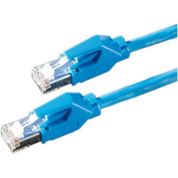 Datwyler DÄTWYLER S/FTP Kabel krosowy kat. 6 (klasa E), CU 7702 flex LS0H, Hirose TM21, niebieski, 7 m