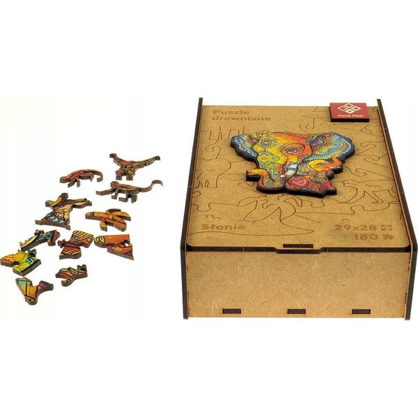 Teka Puzzle drewniane A3 - Słonie