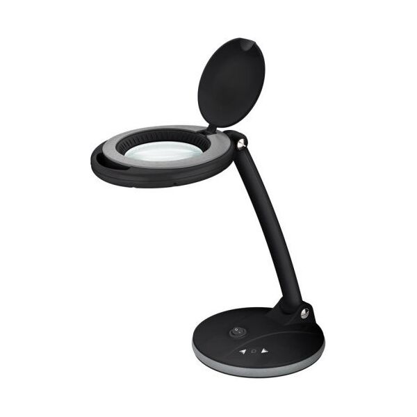 Lampka biurkowa Goobay Lampa lupa LED z podstawa, 6 W, czarny