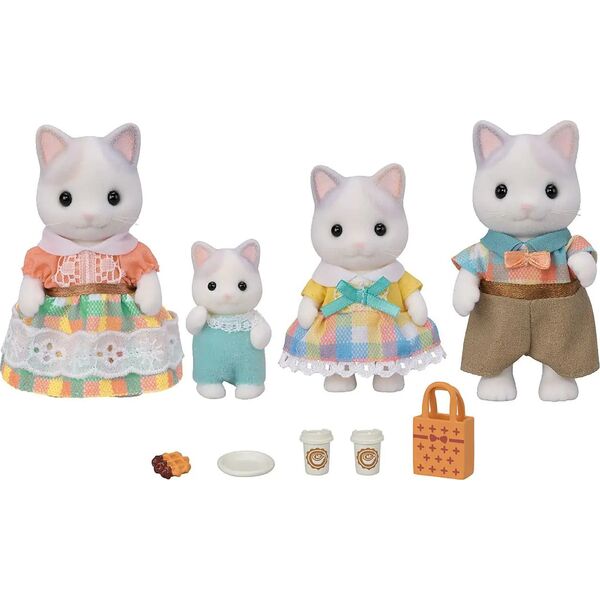 Figurka Epoch SYLVANIAN kocia rodzinka latte 05738