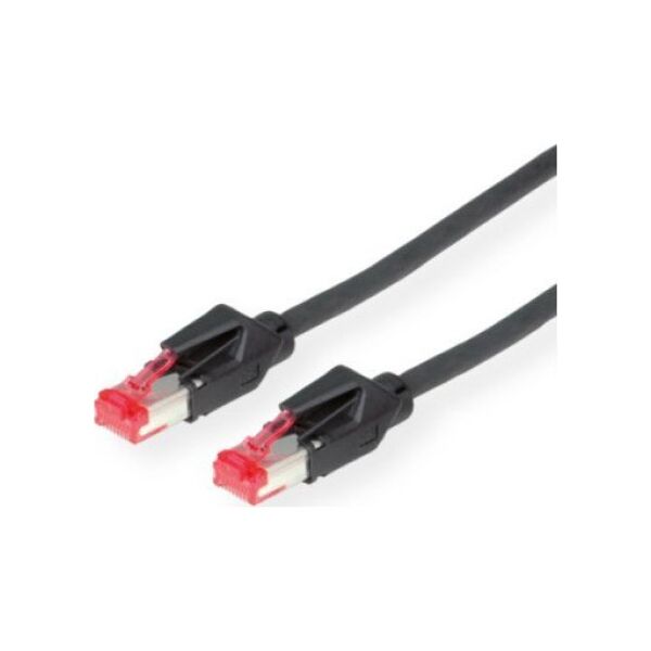 Triton DTWYLER S/FTP Kabel krosowy kat. 6 (klasa E), CU 7702 flex LS0H, Hirose TM21, czarny, 1 m