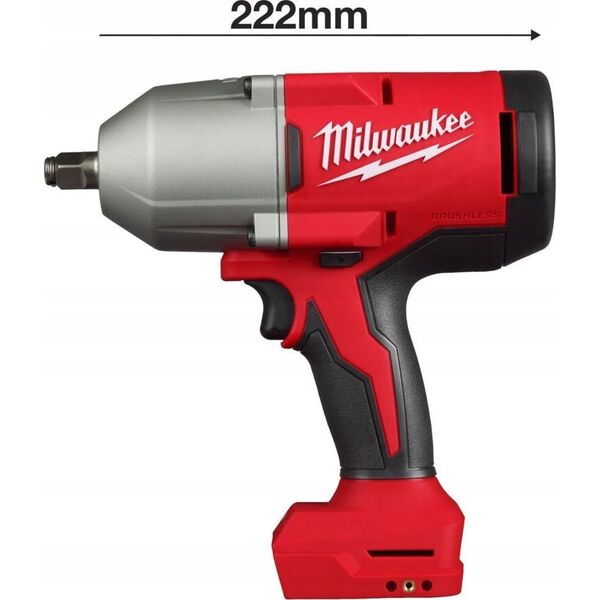 Klucz udarowy Milwaukee Akum. veržliasukis M18 BLHIWF12-0X (1085 Nm) su lagaminu (be akum. ir kroviklio)