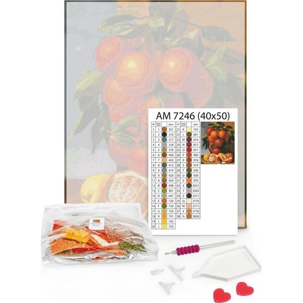 Norimpex Diamentowa mozaika Poprzez fale 40x50 Płótno + Cyrkonie + Rysik 3w1 + Kleje