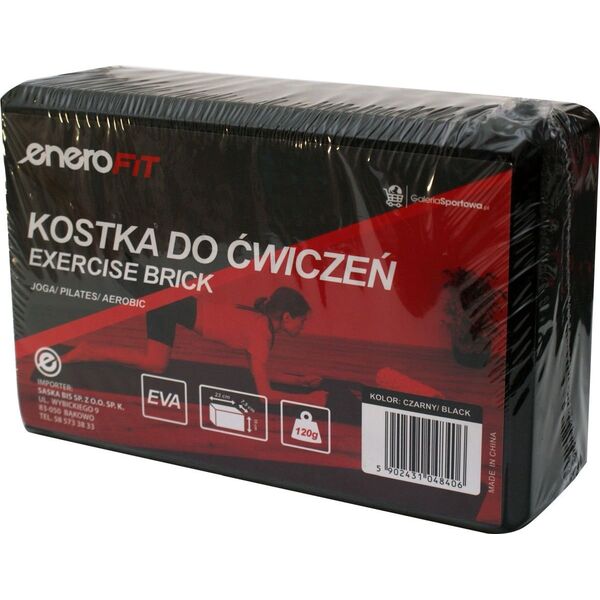 Triton BLOK KOSTKA DO ĆWICZEŃ JOGI ENERO FIT czarna