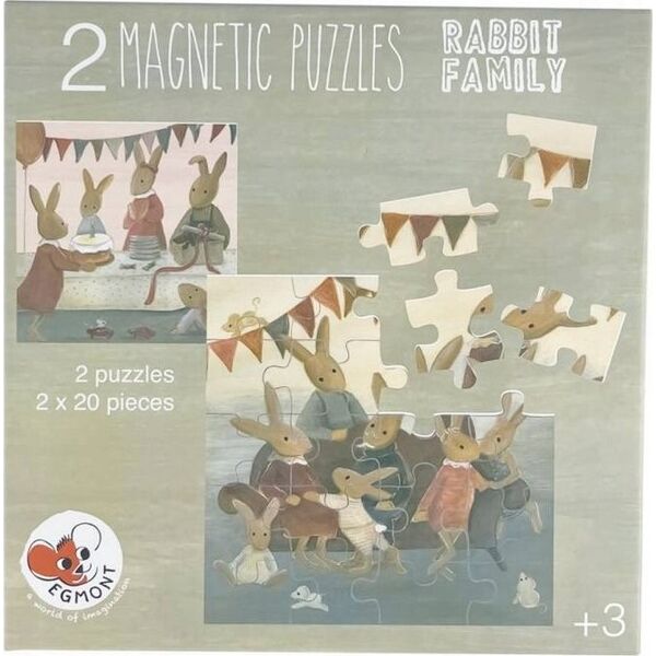 Teka Puzzle magnetyczne Rodzina Królików