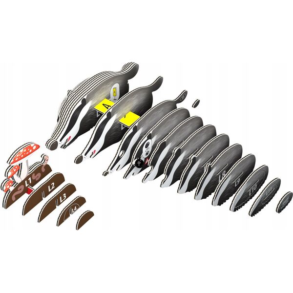 Fat Brain Toys Borsuk Eugy. Eko Układanka 3D