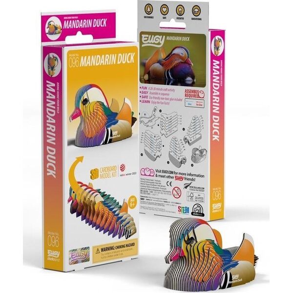 Teka Kaczka Mandarynka Eugy. Eko Układanka 3D