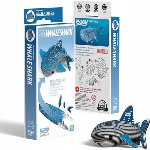 Fat Brain Toys Rekin Wielorybi Eugy. Eko Układanka 3D