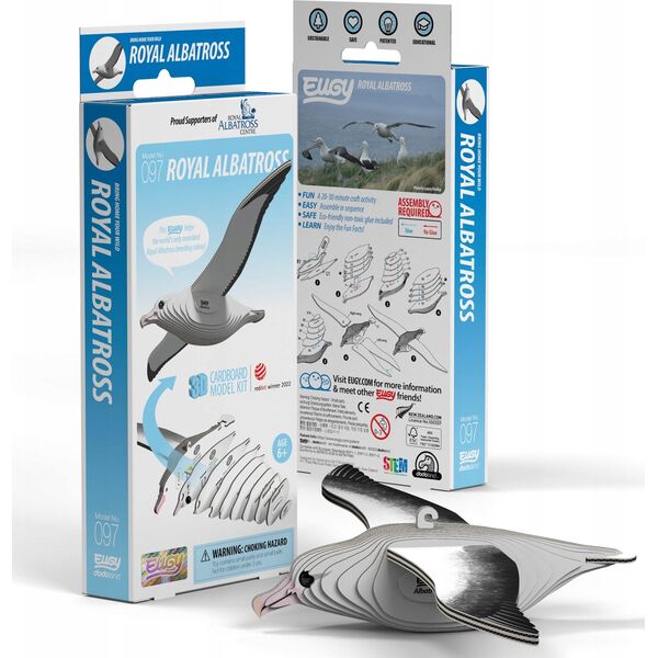Fat Brain Toys Albatros królewski Eugy. Eko Układanka 3D