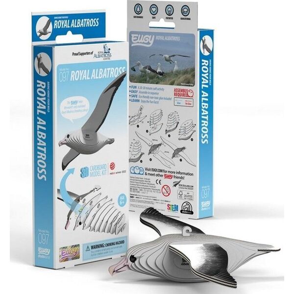 Fat Brain Toys Albatros królewski Eugy. Eko Układanka 3D