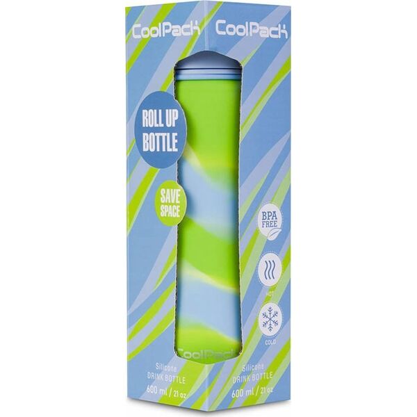 Epson COOLPACK Silikon water bottle Pump 600 ml Girls Blue