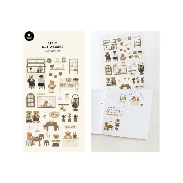 Susy Card Naklejki ozdobne Misiowa Kawiarnia