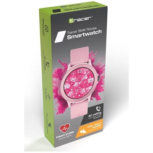 Smartwatch Tracer SMK Roosa Różowy  (TRAFON47483)