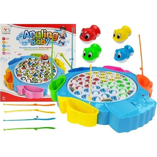 LeanToys Gra zręczno¶ciowa Łowienie Rybek niebieska