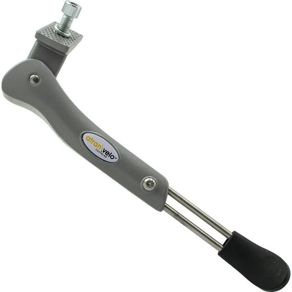 Atran Velo Podpórka centralna Atranvelo Stylo, regulowana 24"-28", E-Bike, śruba 25mm, srebrna
