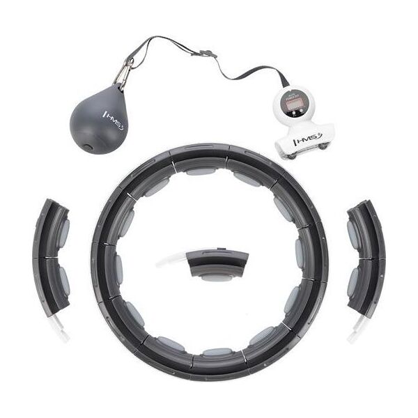 HMS HHM15 HULA HOP BLACK Z MAGNESEM I OBCIĄŻNIKIEM + LICZNIK HMS