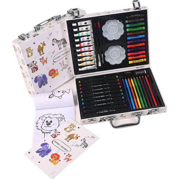 LeanToys Zestaw artystyczny w walizce 68el