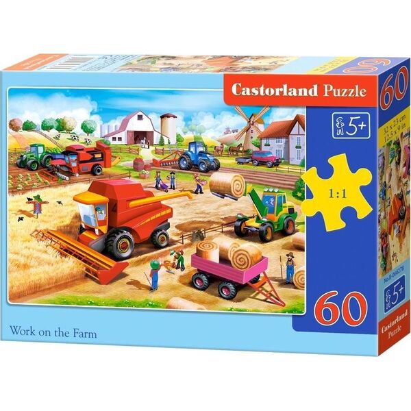 Castorland Puzzle 60 Work on the Farm CASTOR