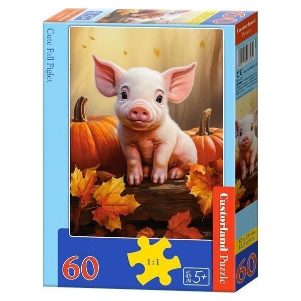 Castorland Puzzle 60 Cute Fall Piglet CASTOR