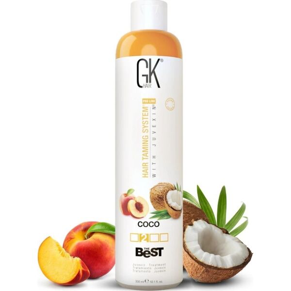 GK HAIR (Global Keratin) Global Keratin, The Best Coco, Hair Cream Treatment, For Smoothening, 300 ml For Women