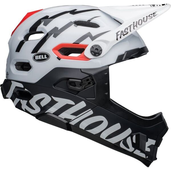 Bell Kask full face BELL SUPER DH Rozmiar kasku: S(52-56cm), Wybierz kolor: Fasthouse Matte Gloss Black White