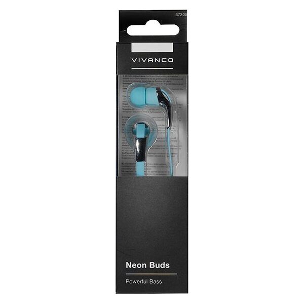Słuchawki Vivanco Vivanco earphones Neon Buds, blue (37305)