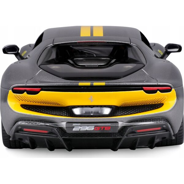 Bburago Ferrari 296 GTB Assetto Grey/Yellow 1:18 BBURAGO